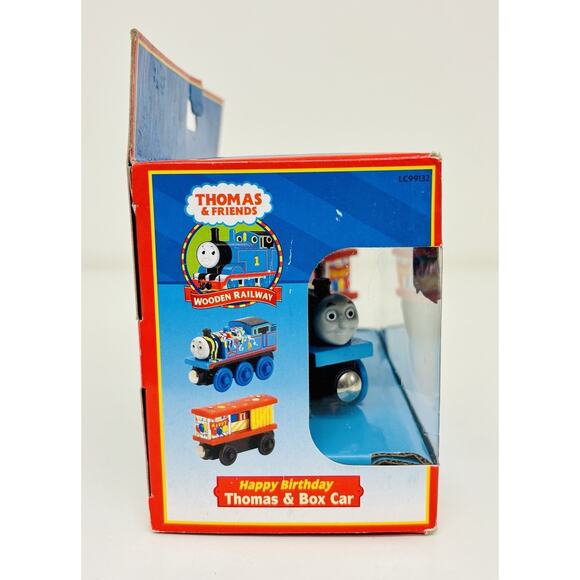 Thomas Wooden Railway Happy Birthday Thomas & Box Car New - Picture 3 of 8
